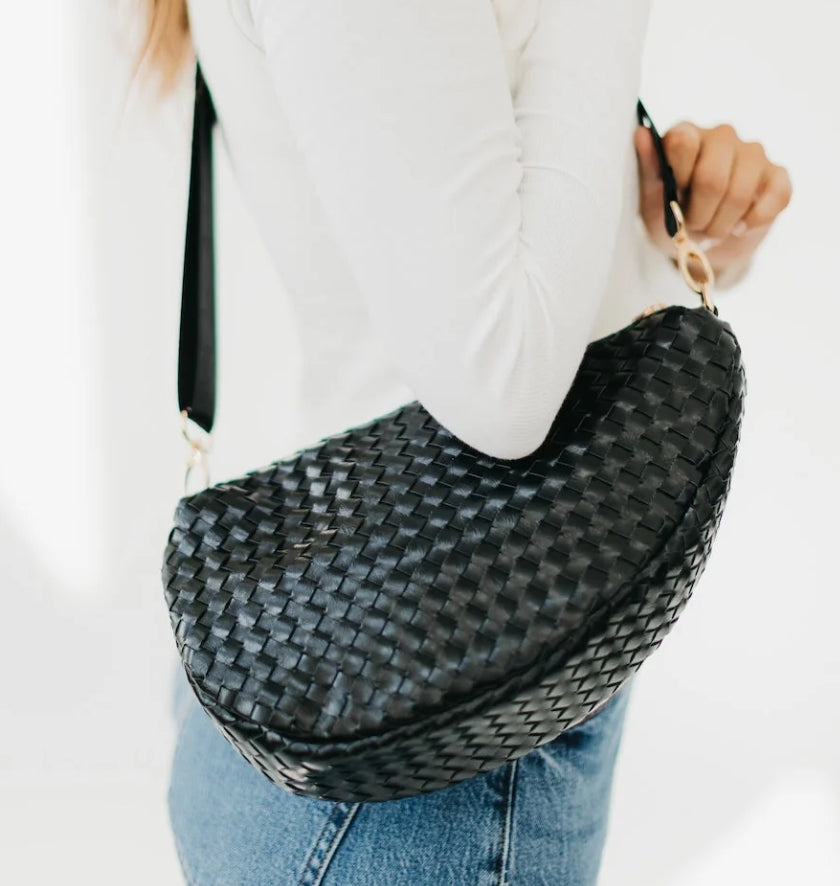 Romee Woven Saddle Bag