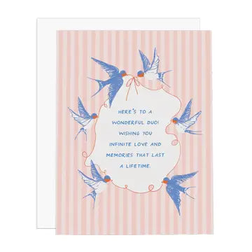 Swallows Love Card