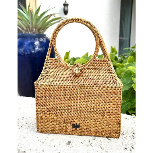 Ata Vine Round Handle Handbag