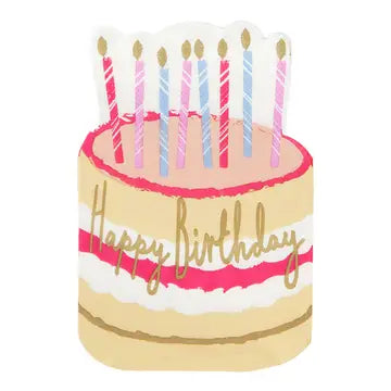 Birthday Cake Shaped Napkins