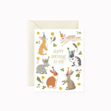 Bunnies Bday Card
