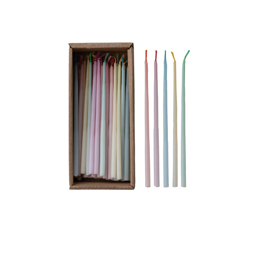 Birthday Taper Candles