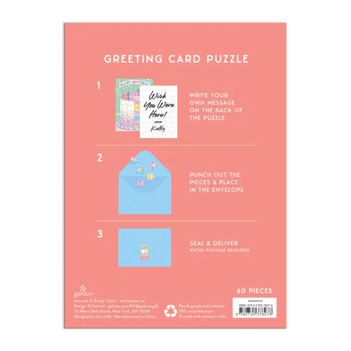 Confetti Birthday Puzzle Card