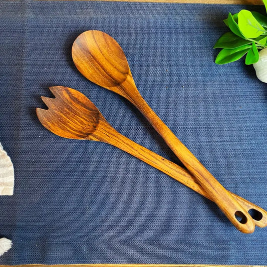 Wooden Utensil Salad Set