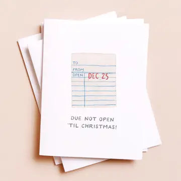 Due Not Open Card