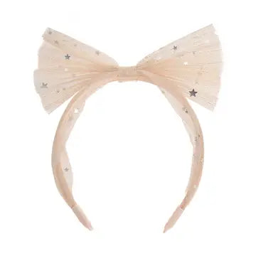Shimmer Tulle Bow Headband