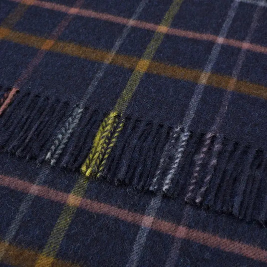 Windowpane Rainbow Merino Lambswool Throw