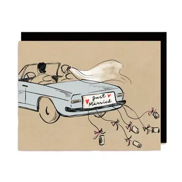 Just Married Car Card