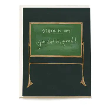 Chalkboard Grad Card