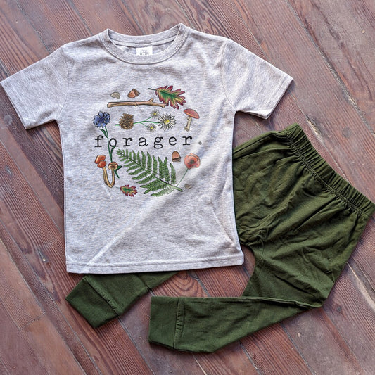 Forager Shirt & Green Joggers Set