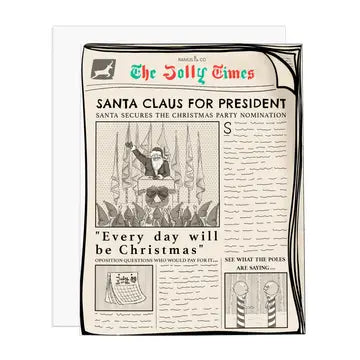 Santa for President Card