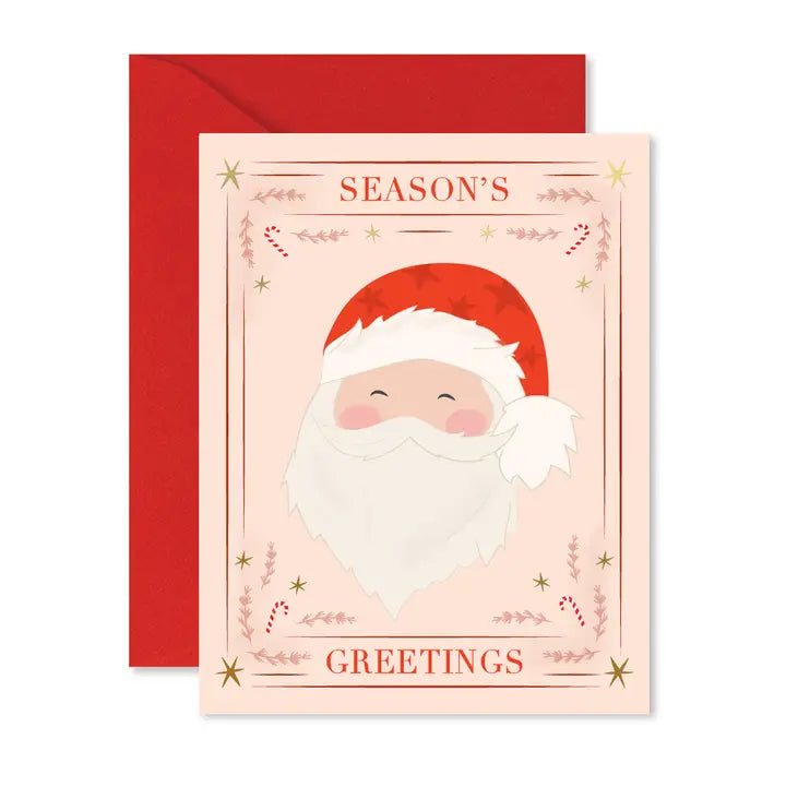 Seasons Greetings Santa Card