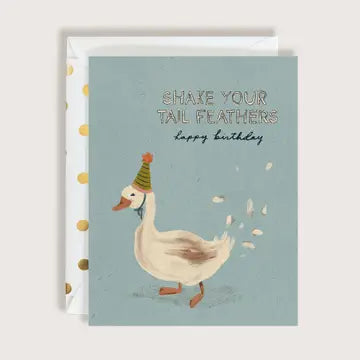 Tail Feather Birthday Card