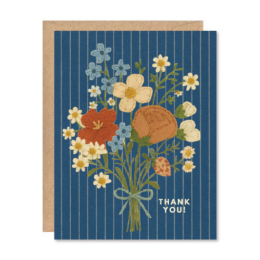 Floral Thank You Card