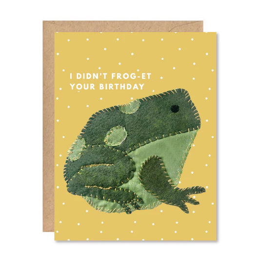 Frog Bday Card
