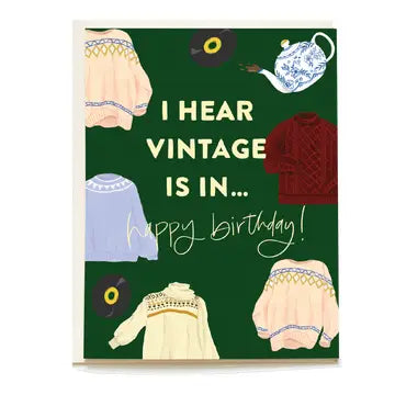 Vintage Bday Card